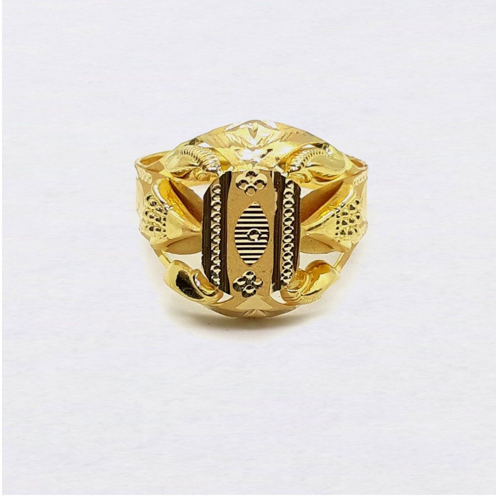 Light Weight Nazrana Design Gold Ring