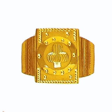 Indian fancy wedding band for men in 916 yellow go... by 
