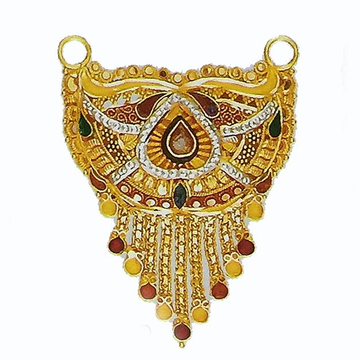 22kt Gold Tanmaniya Culcatti Pendant with enamel by 