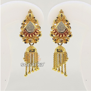 916 gold indian jumkha for ladies by 