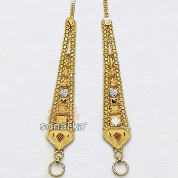 Gold Earchain SK- K023 by 