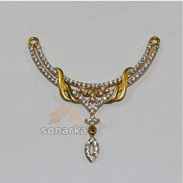 22kt Yellow Gold AD Studded Fancy Ladies Mangalsut... by 