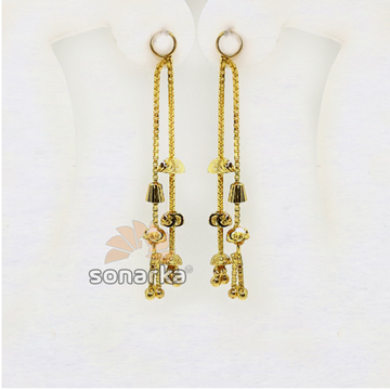 Double Line Gold Latkan for Earrings SK - E005 by 