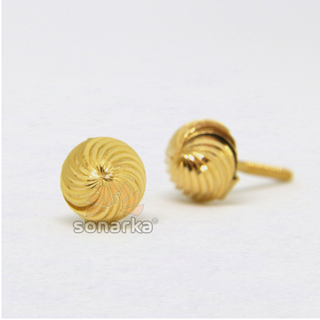 22kt 916 Yellow Gold Spiral Design Tops by 