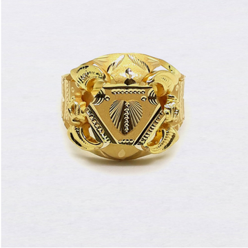 Heart Design Nazrana Gold Ring For Men by 