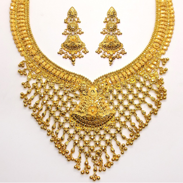 Gold jewellery set for bridal sk - gb002 by 