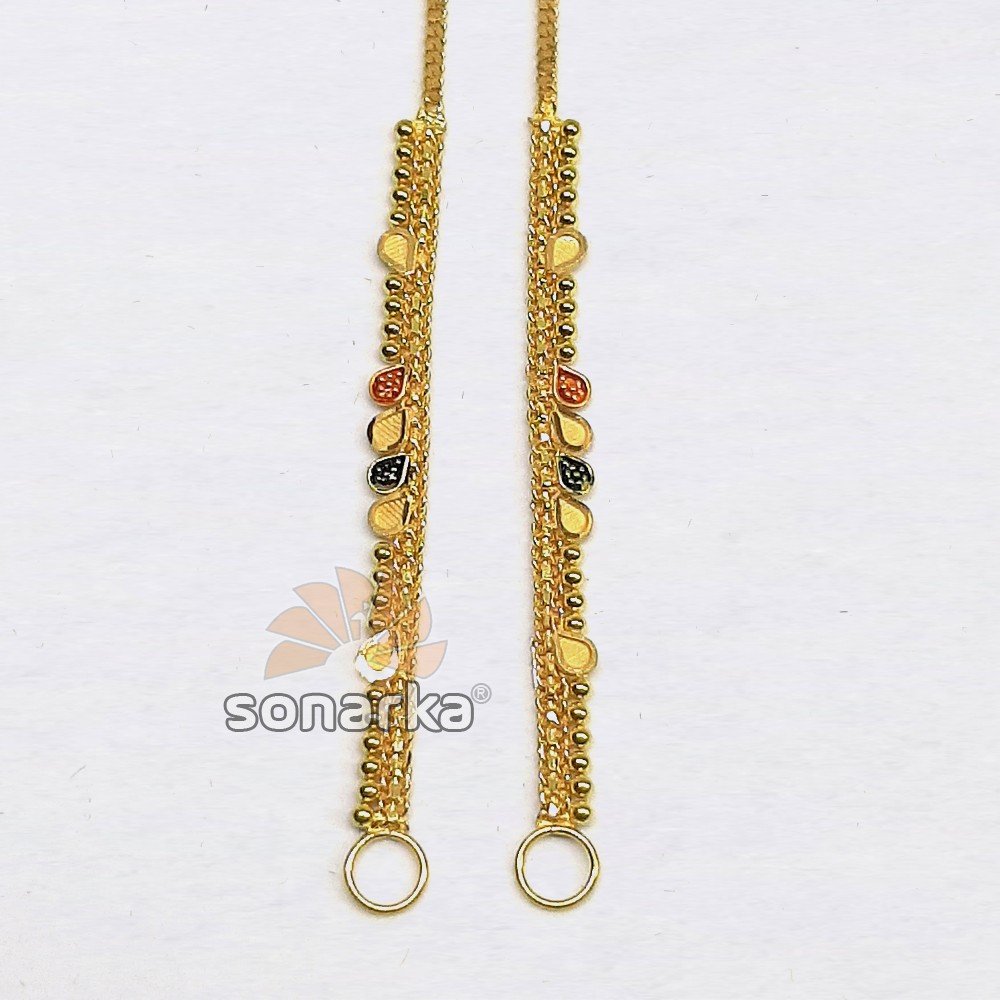 Light weight gold earchain kanser sk - k025