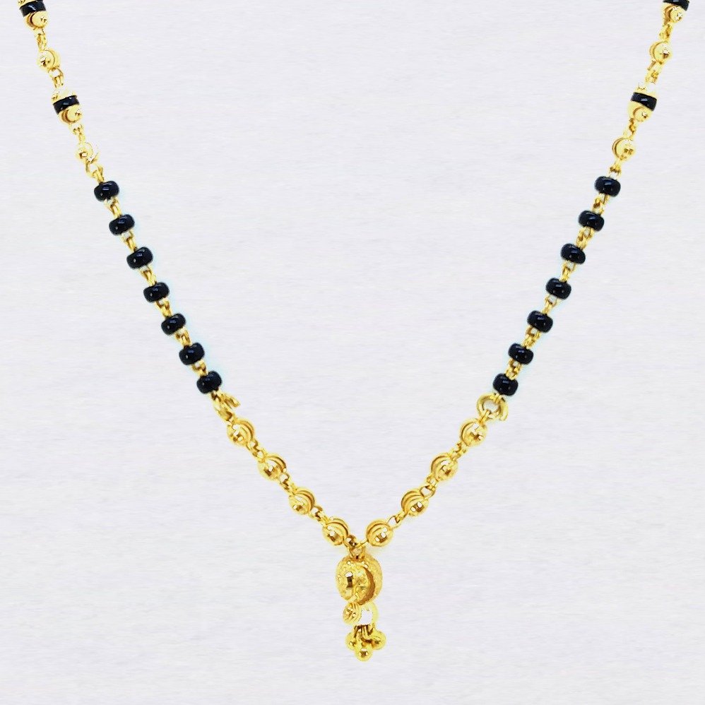 22KT Gold Mani Moti Dokiya Mangalsutra SK-M002