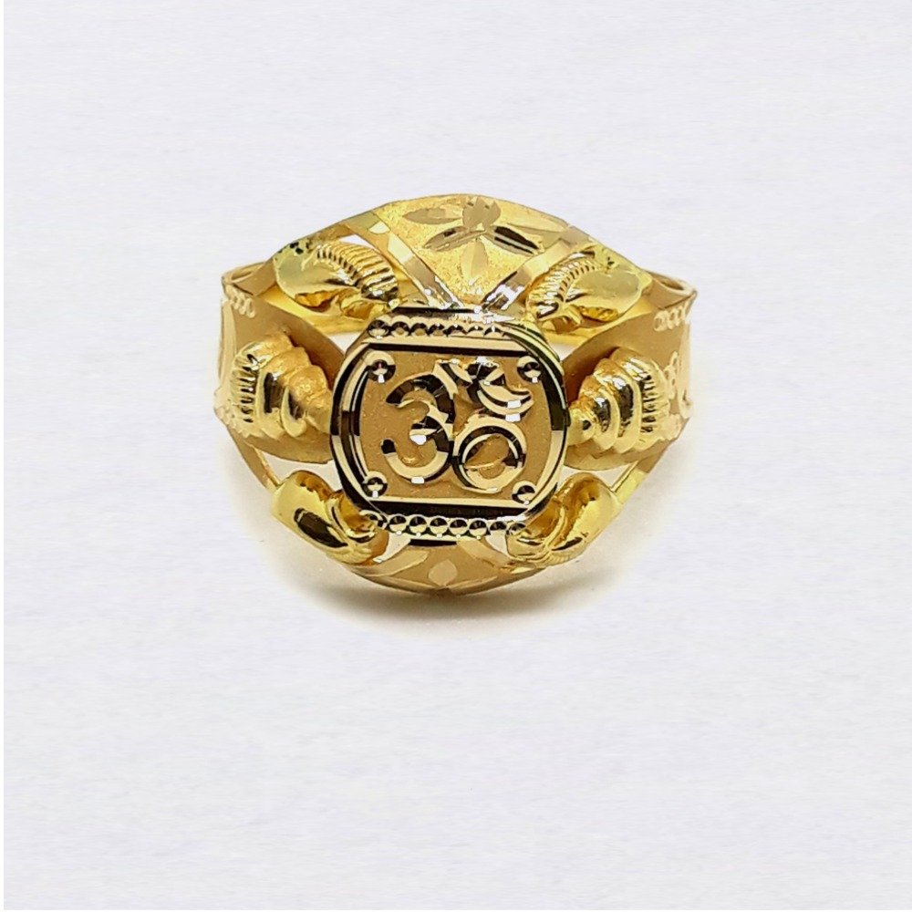 Aum design nazrana gold ring