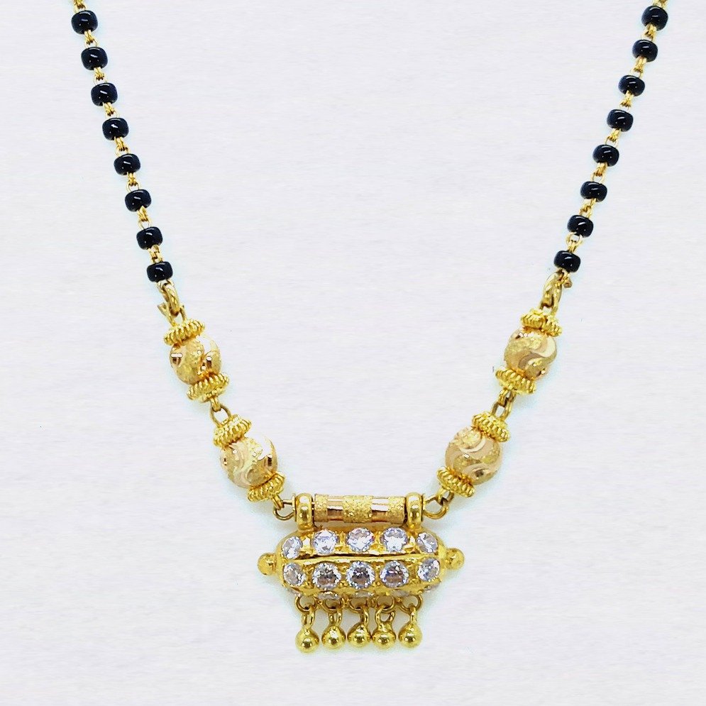 916 gold black beads dokiya mangalsutra sk-m005