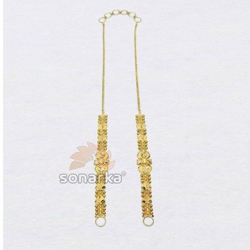 22k Pair Of Gold Kanser Ear Chain for Women