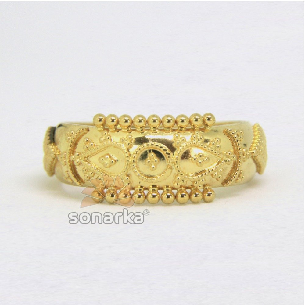 22ct Gold Ladies Ring Indian Rasrava Kaida Bands