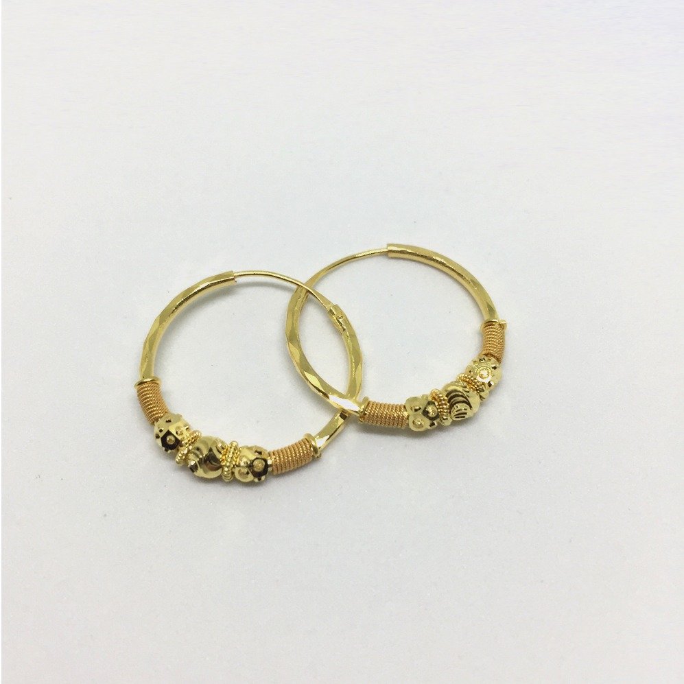 Buy VAMA FASHIONS Gold Plated Kaju Kan Bali Hoop Earrings Gold (Boys and  Men) Online at Best Prices in India - JioMart.
